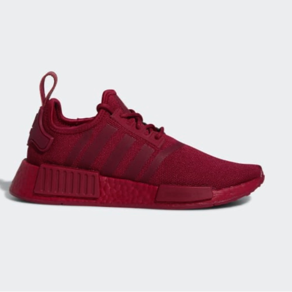 Adidas NMD R1 burgundy sneakers